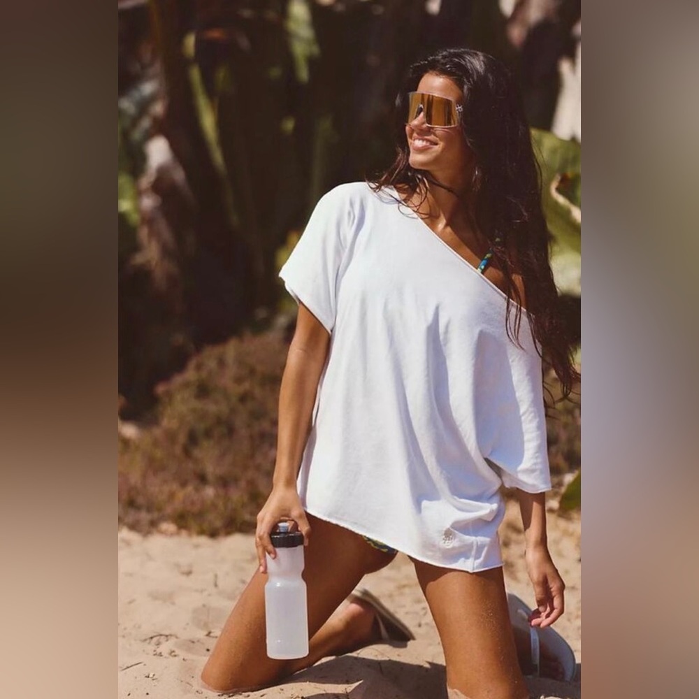 Free People Movement Slam Dunk Tee in White